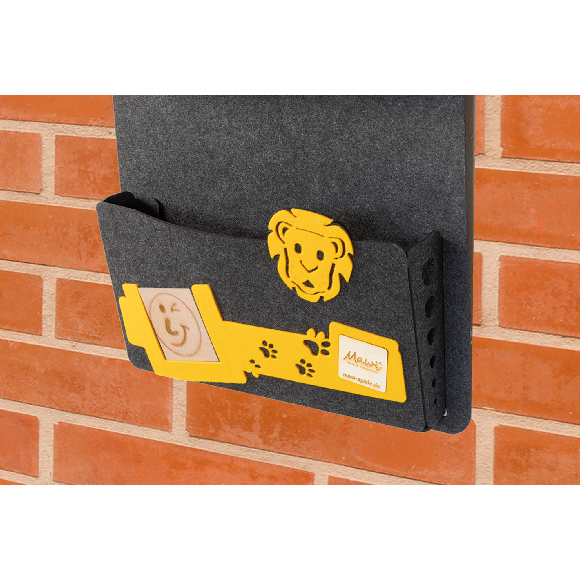 Leo Kamishibai-Ordnungshelfer aus Filz Anthrazit meliert