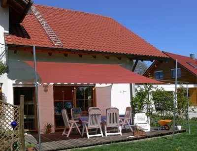 Sonnensegel 6 x 4 m rechteckig Rost