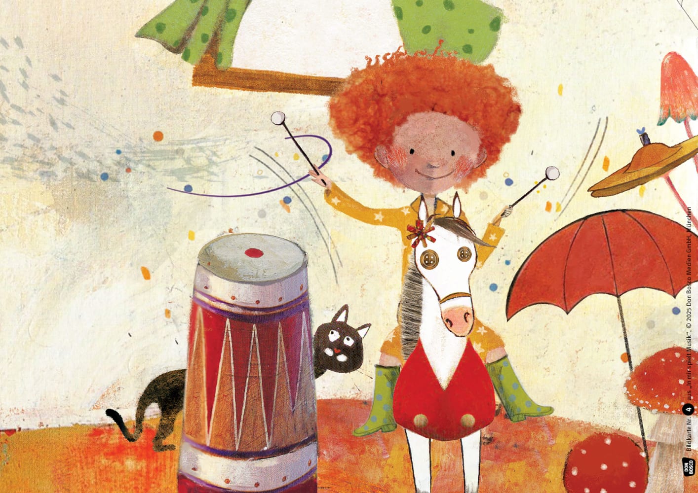 In mir spielt Musik. Eine Aufwachgeschichte. Kamishibai Bildkartenset
