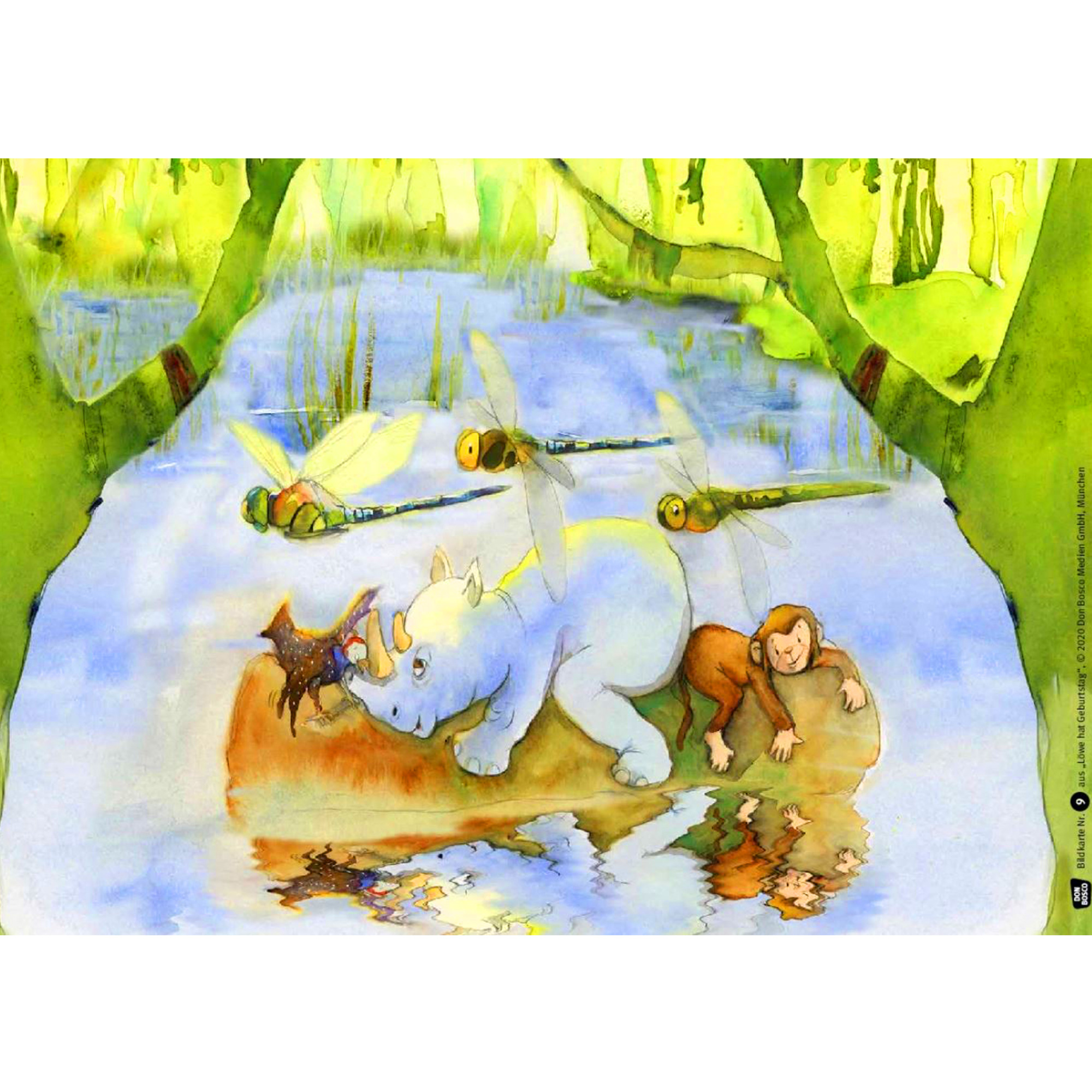 Löwe hat Geburtstag. Kamishibai Bildkartenset