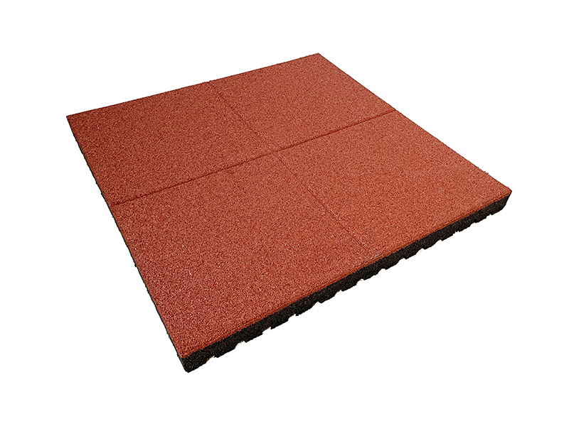 Fallschutzplatten 80 mm Rotbraun 101 x 101 cm