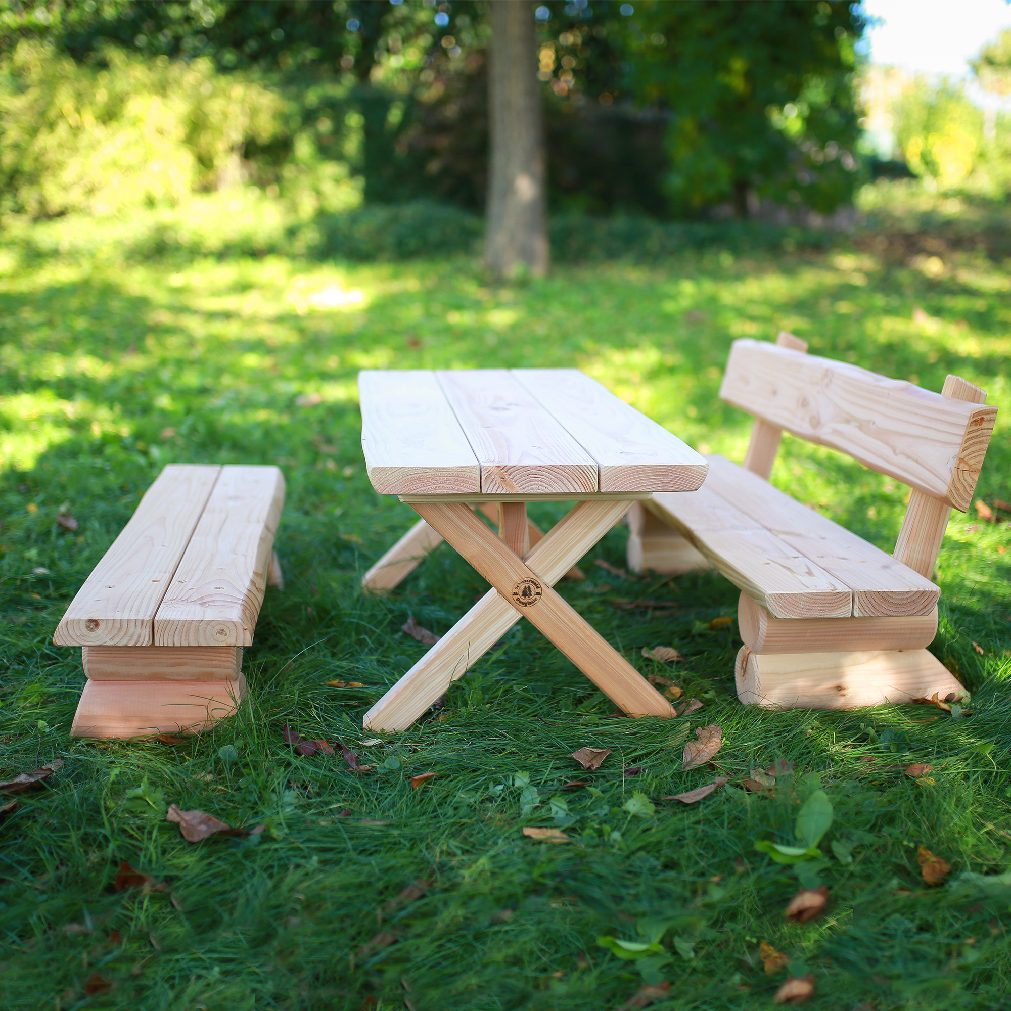 Kindergarten-Bank ohne Lehne Rustica