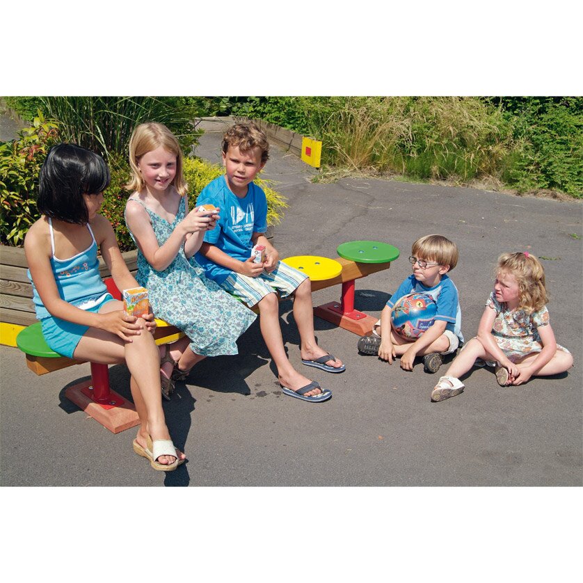 Märchenbank 5 Sitzplätze Gerade