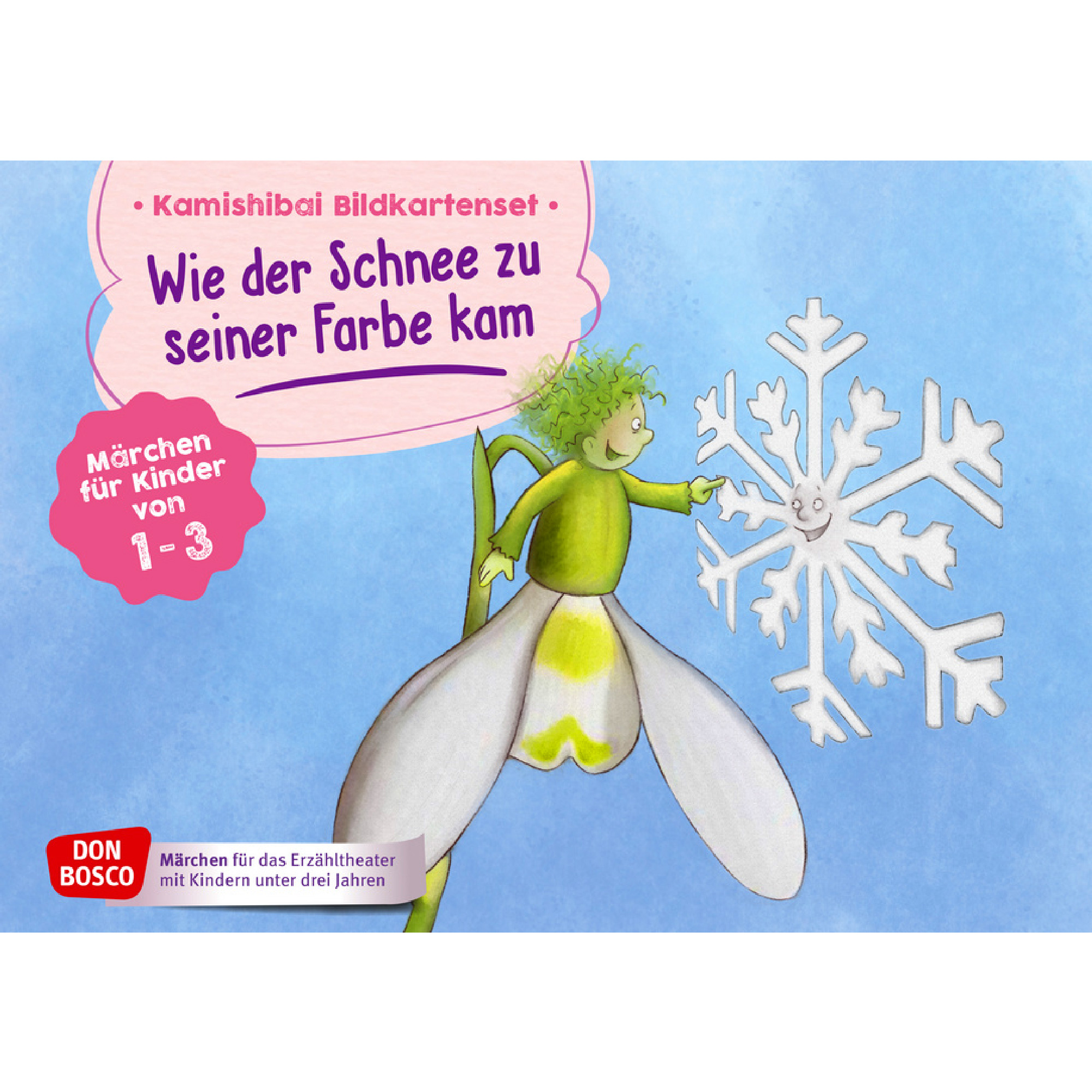 Wie der Schnee zu seiner Farbe kam. Kamishibai Bildkartenset.