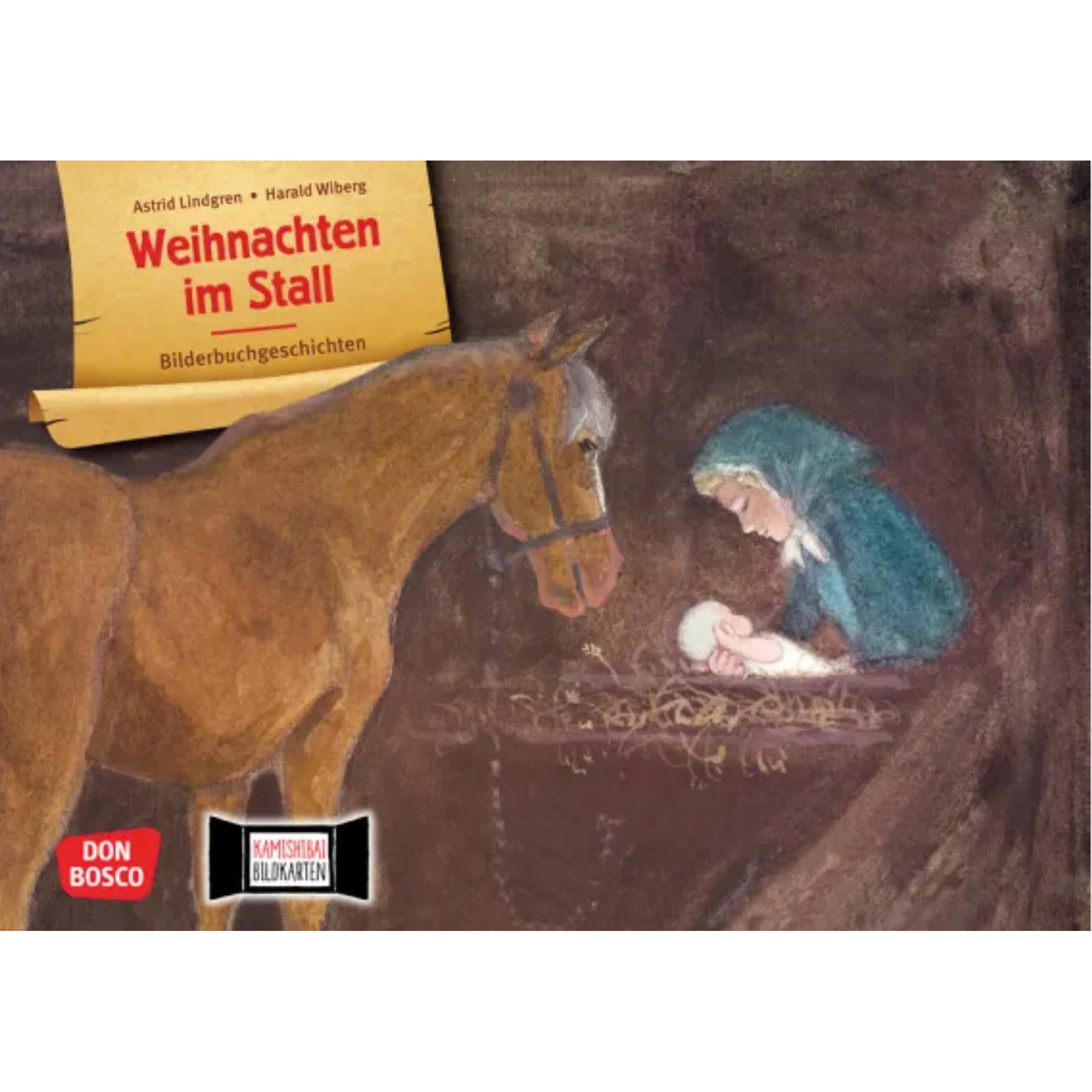 Weihnachten im Stall. Kamishibai Bildkartenset