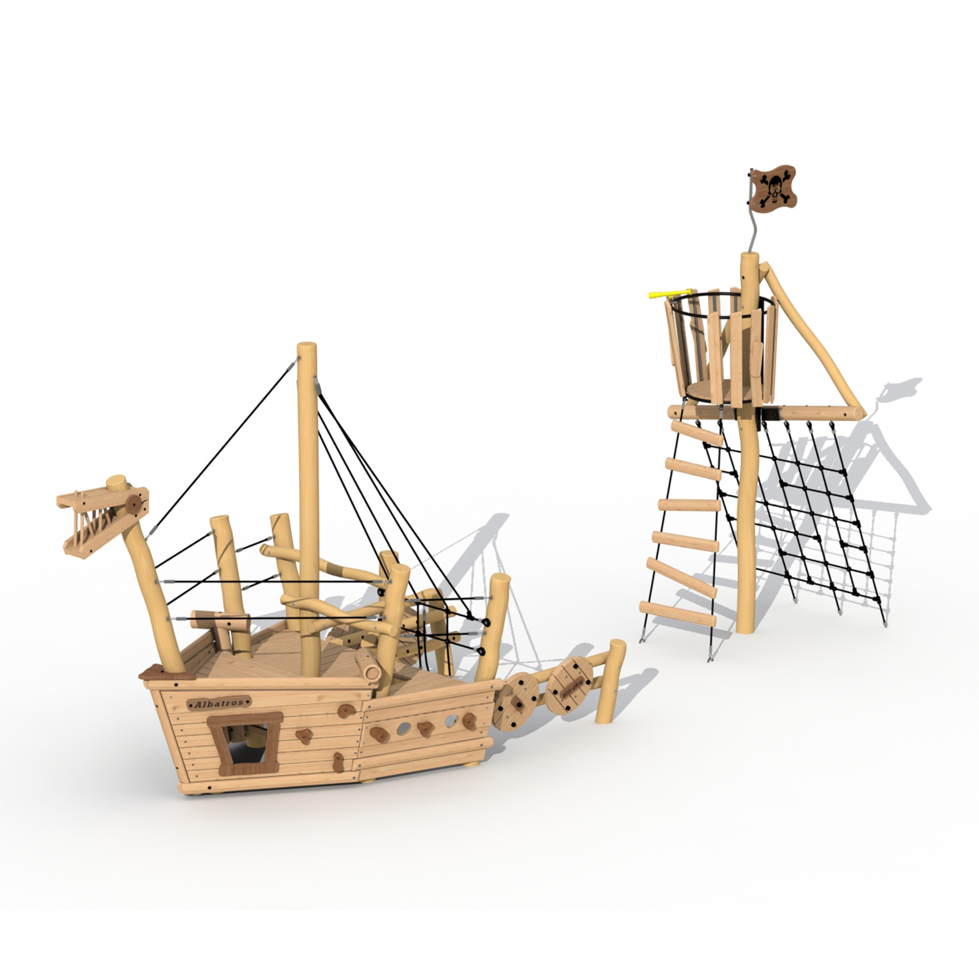 Robinie Piratenschiff Albatros - Ausguckturm