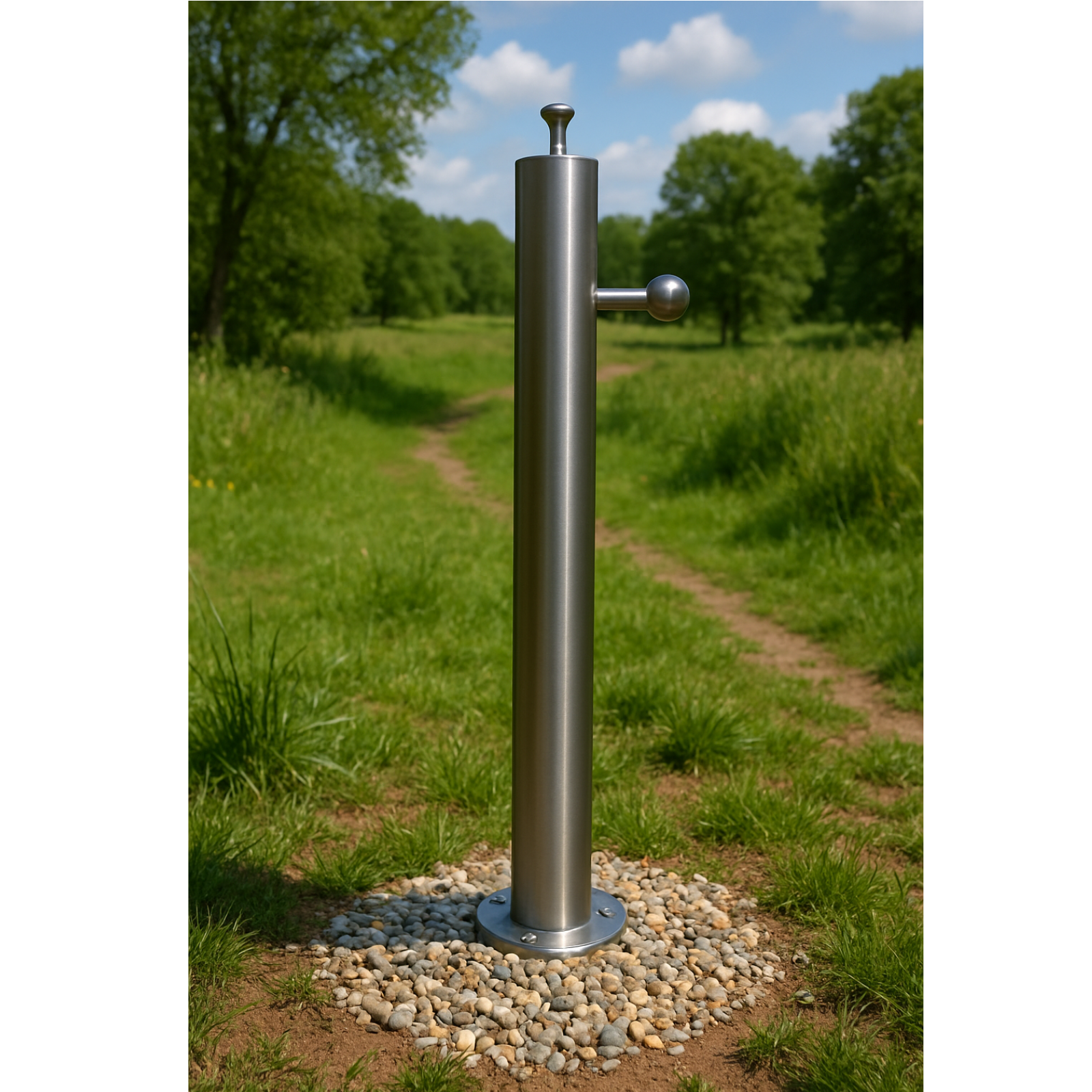 Edelstahlsprudelsäule 100 cm