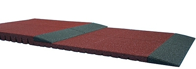 Randkeil aus Gummi 60 mm /15 mm, 101 x 31cm, rotbraun