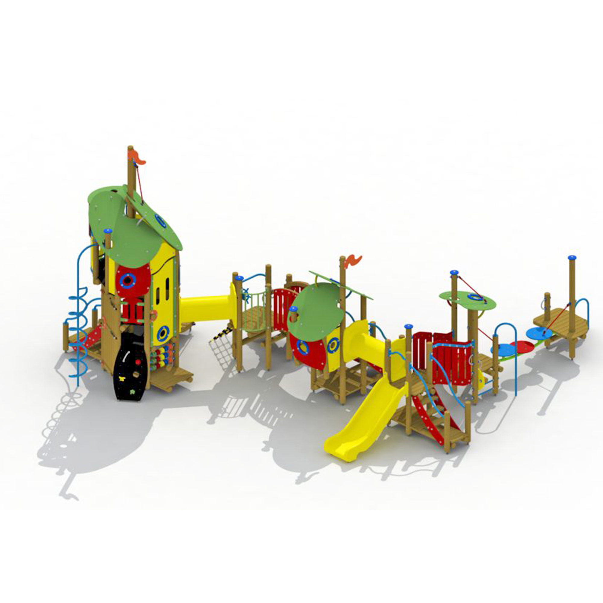 Die Schneekönigin mit Kunststoffrutsche