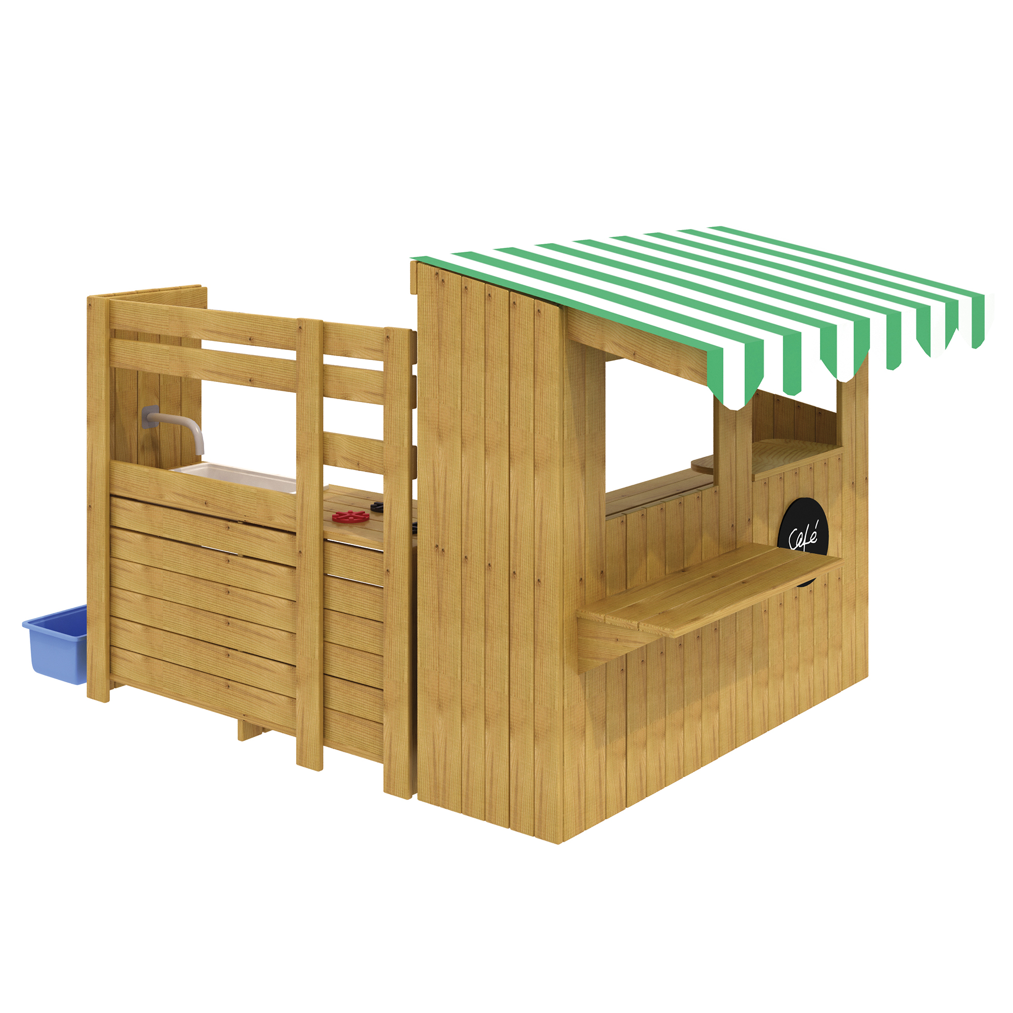 Outdoor-Snack Bar + Outdoor Spielküche mit Pumpe