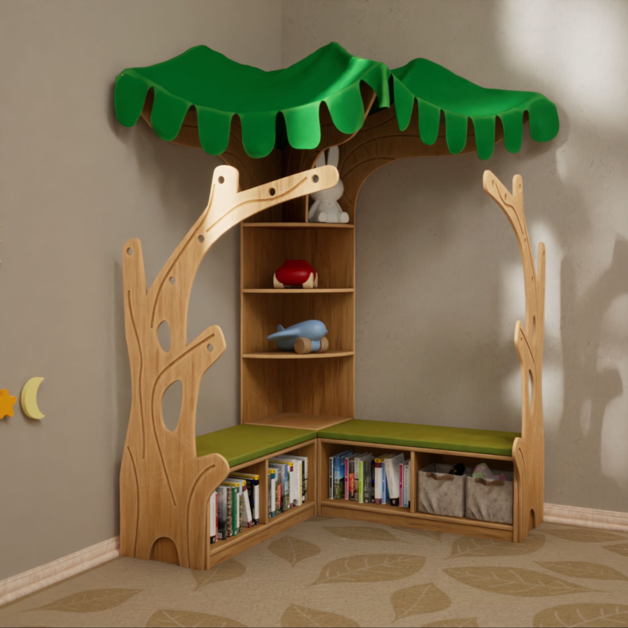 Leseecke Baum "Vier Jahreszeiten"