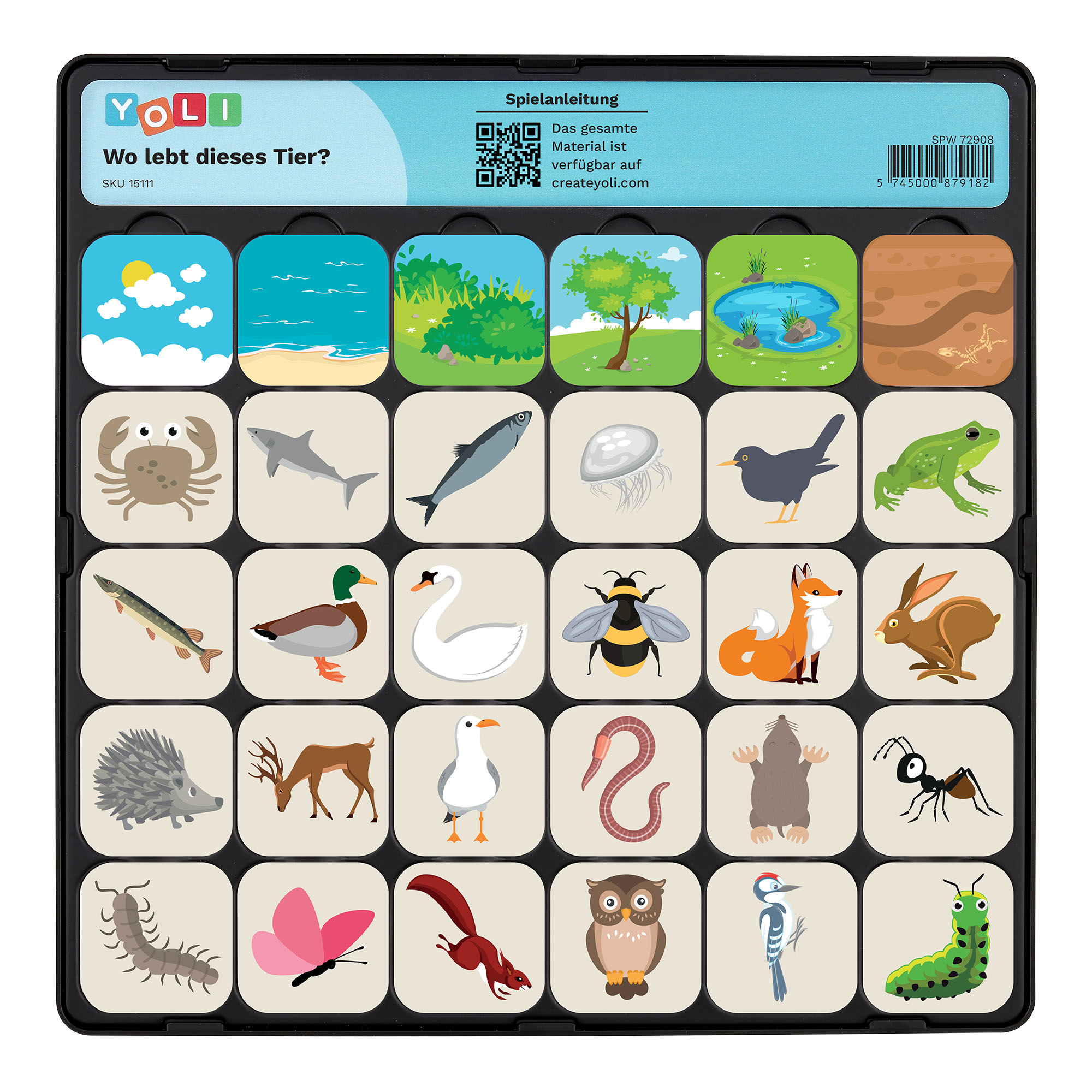 YOLI Spielset - Wo lebt dieses Tier?