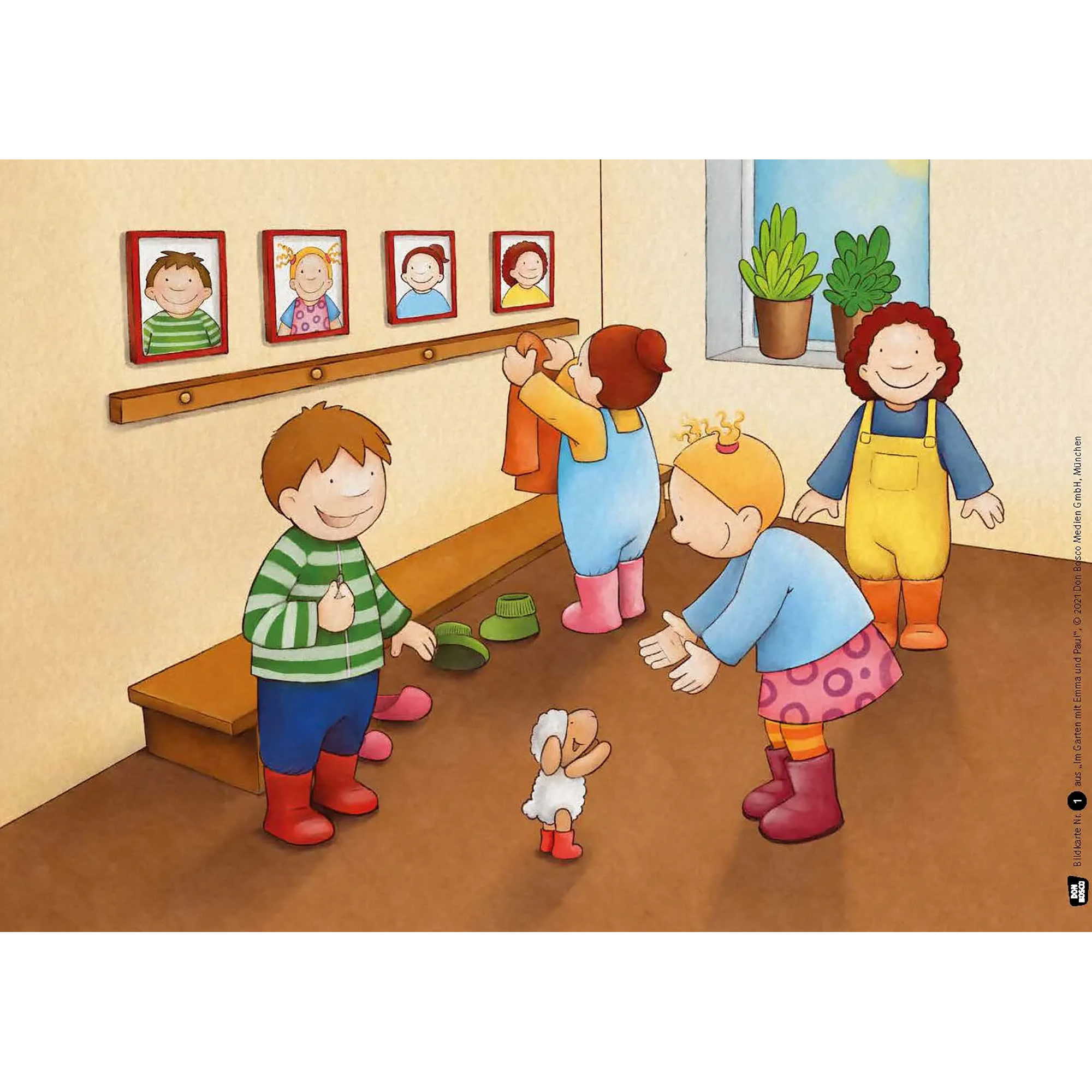 Im Garten mit Emma und Paul. Kamishibai Bildkartenset