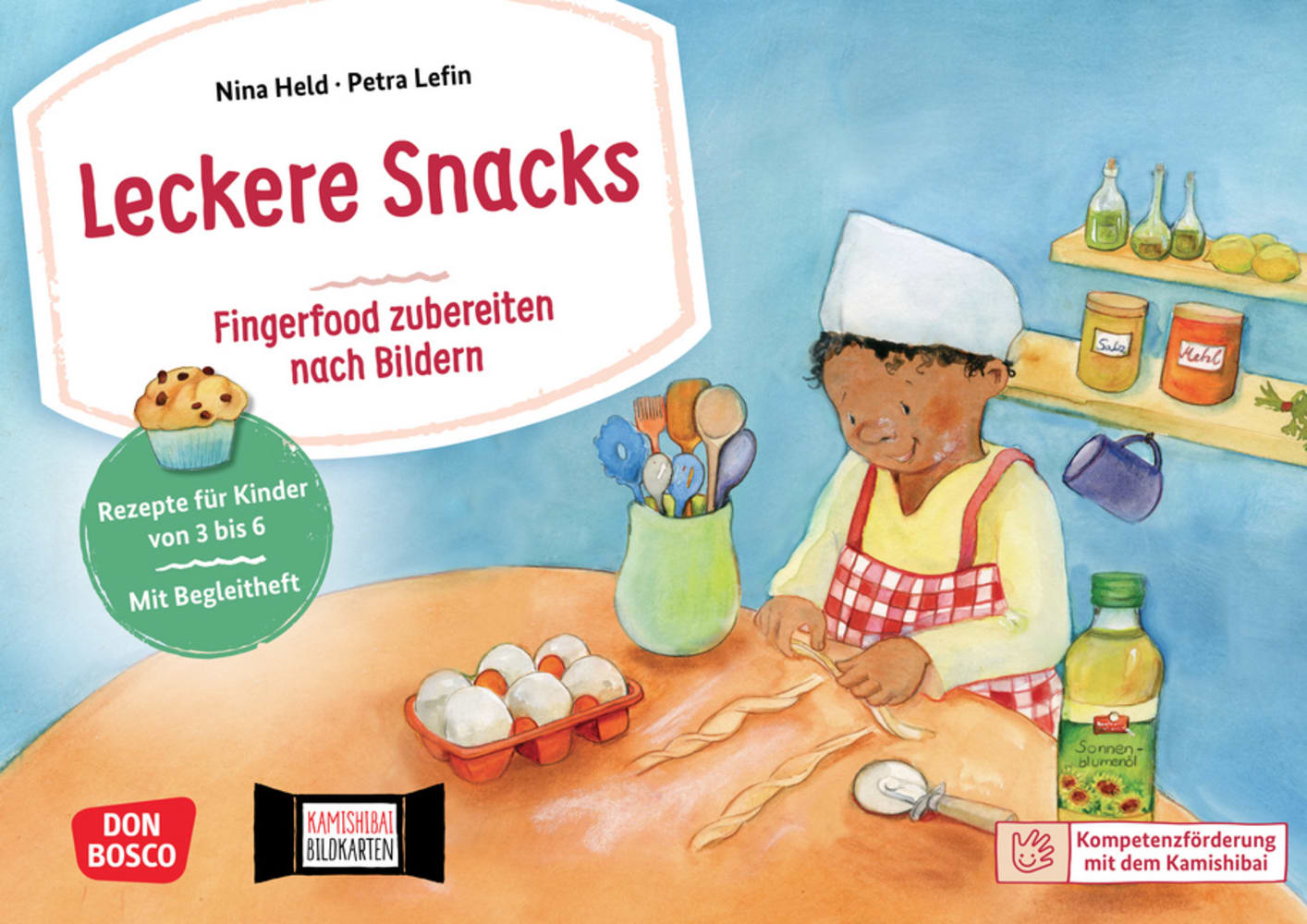 Leckere Snacks: Fingerfood zubereiten nach Bildern. Kamishibai Bildkartenset