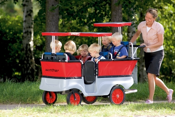 Sonnenschutz für 2 Sitzplätze Krippenwagen Winther