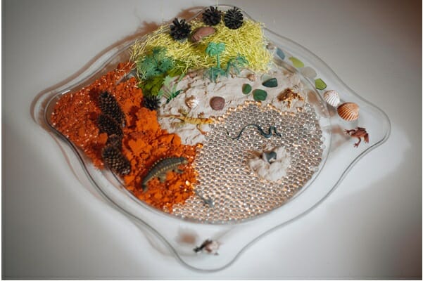 Faszinationsschale transparent für Leuchtkübel