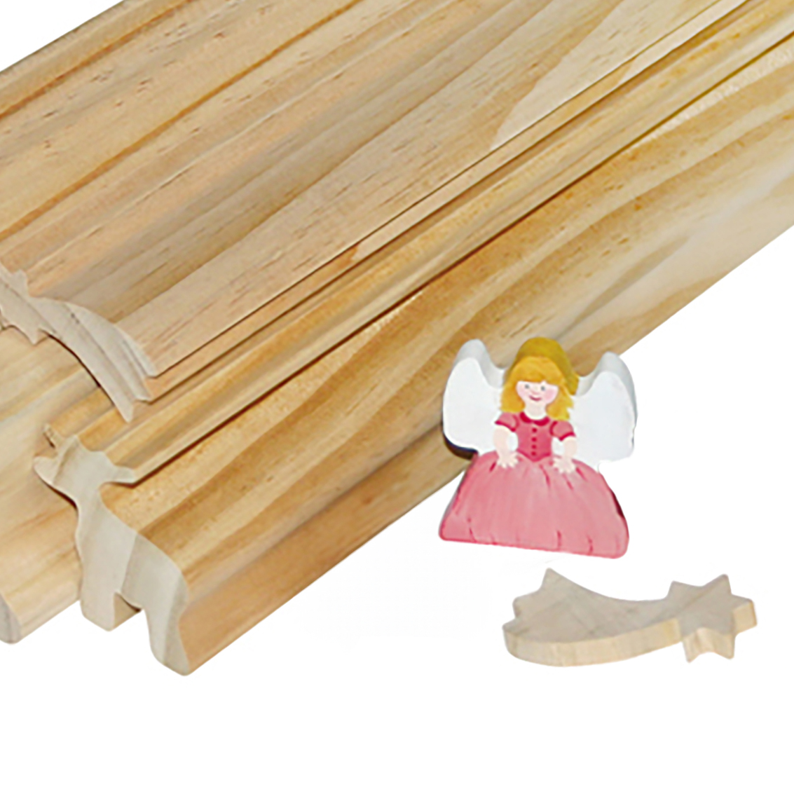 Glücksanhänger aus Holz - Bastelset