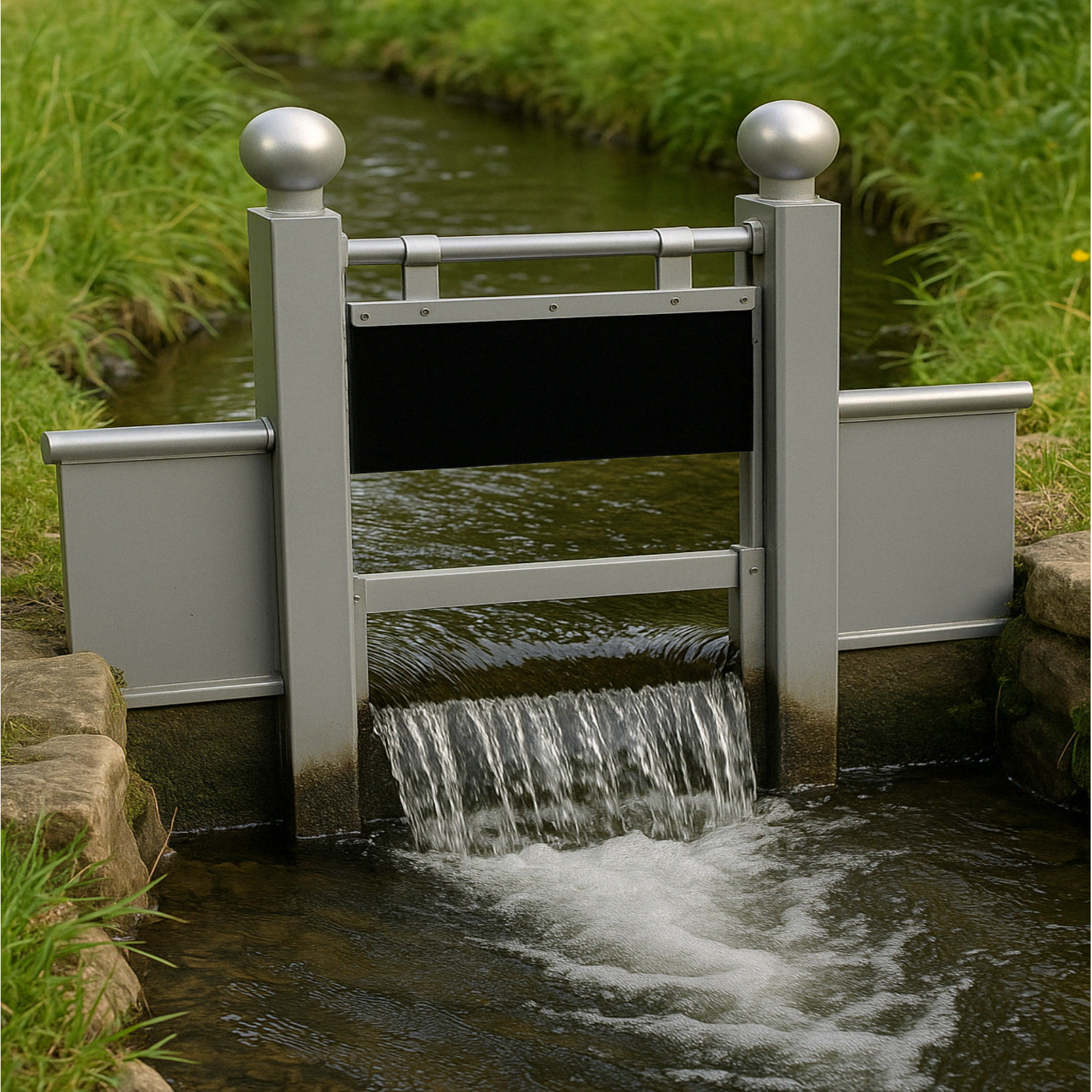Wasserspiel-Schleuse ? Stau- & Fließspaß im Matschplatz