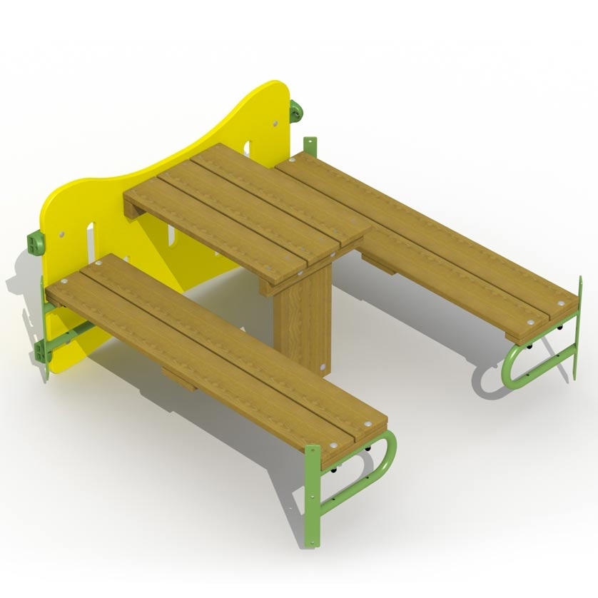 Sitzgruppe 2 Bänkchen und 1 Tisch