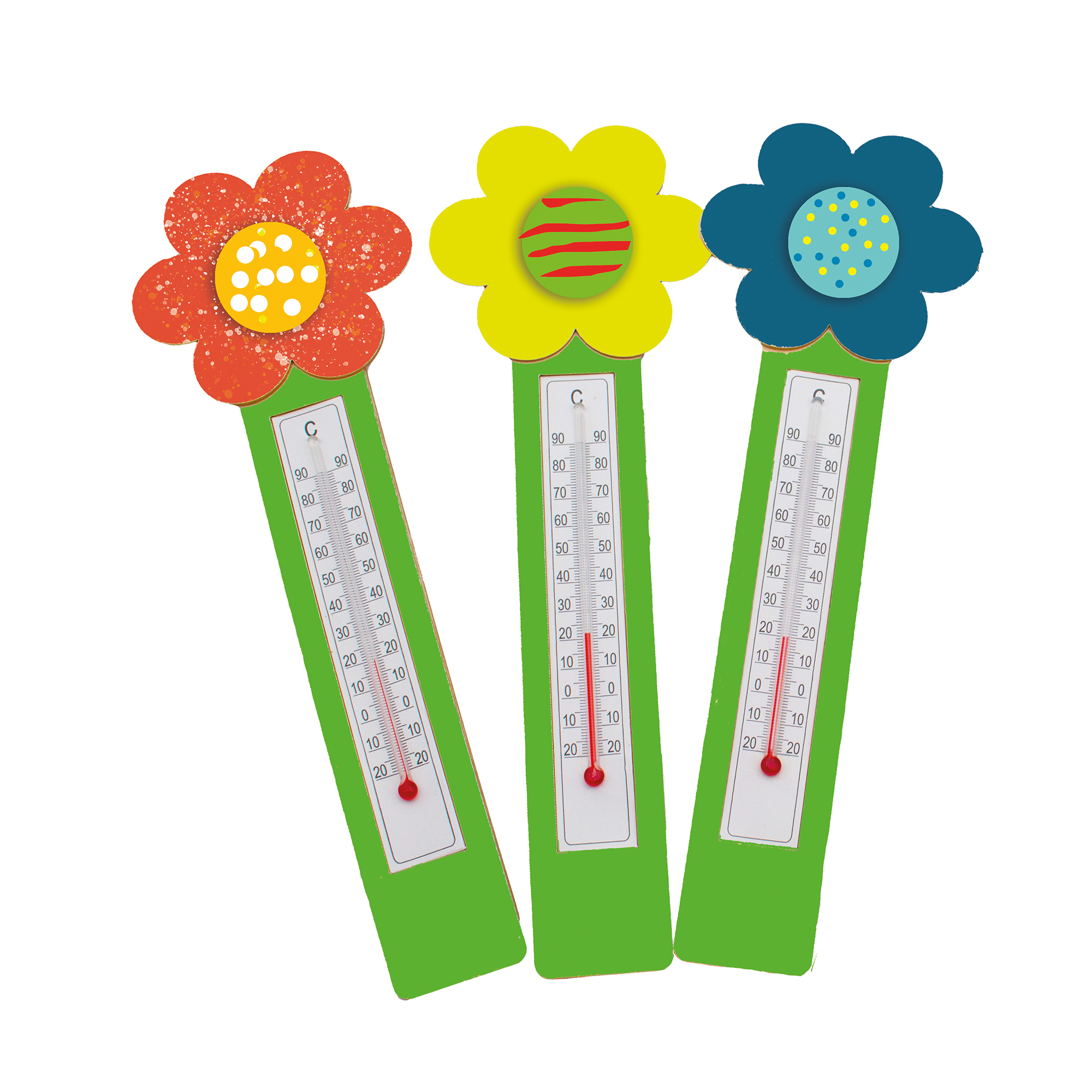 Thermometer zum Selbstgestalten 6er Set