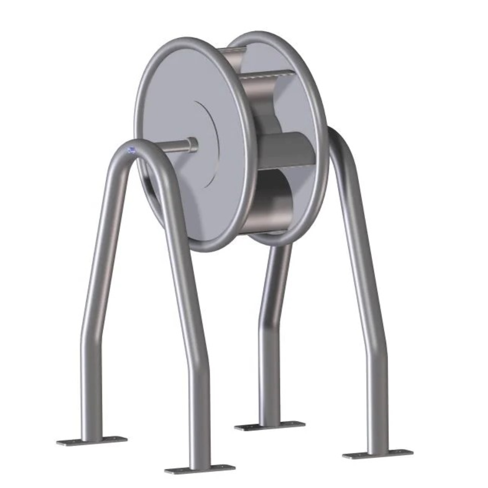 Wasserspiel-Wasserrad mit Schöpfplatten und Füßen