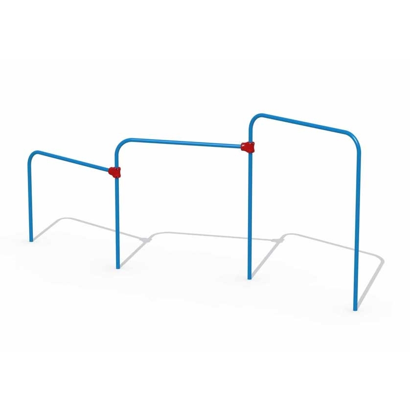 Reckstangen mit 3 Stangen, Metallgestell