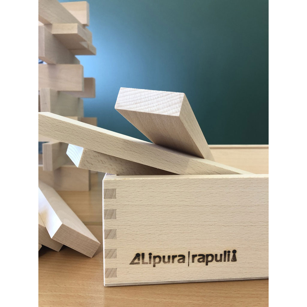 Jumbo- Bausteine 50 Stück in einer Holzbox