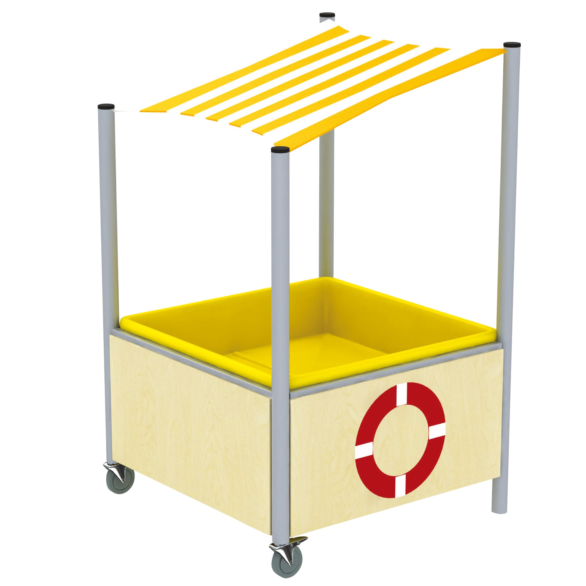 Mobiler Matschtisch, quadratisch