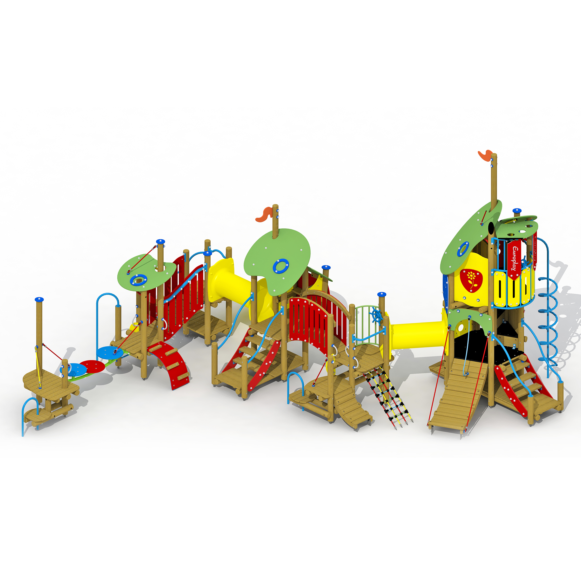 Die Schneekönigin mit Kunststoffrutsche