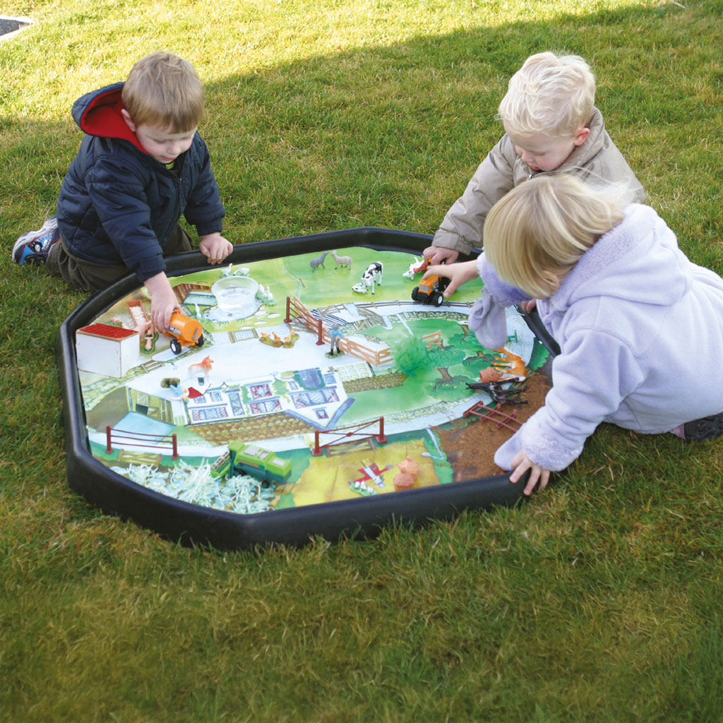 Entdecker- u. Experimentier-Tisch / Bauernhof Einlegematte