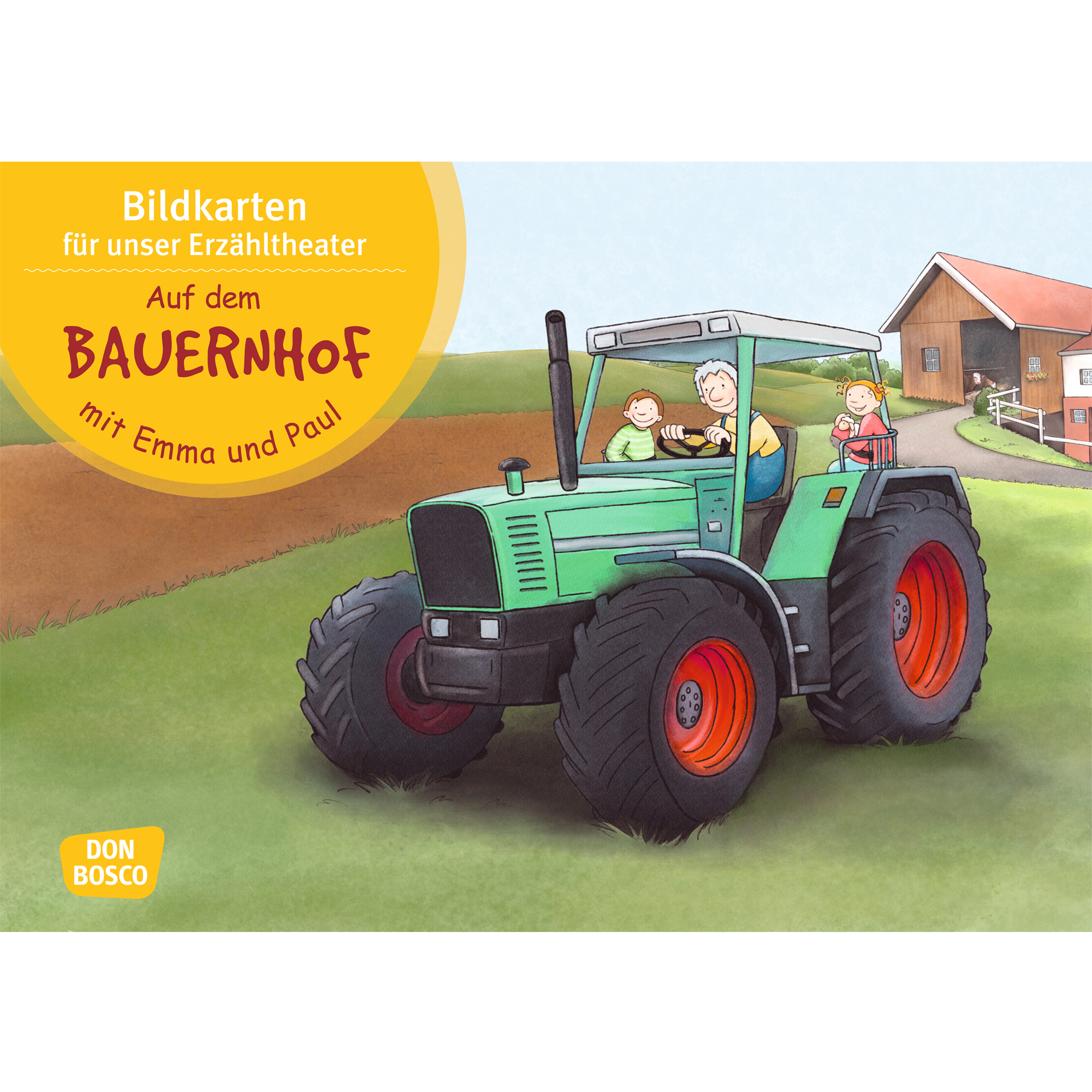 Auf dem Bauernhof mit Emma und Paul. Kamishibai Bildkartenset.