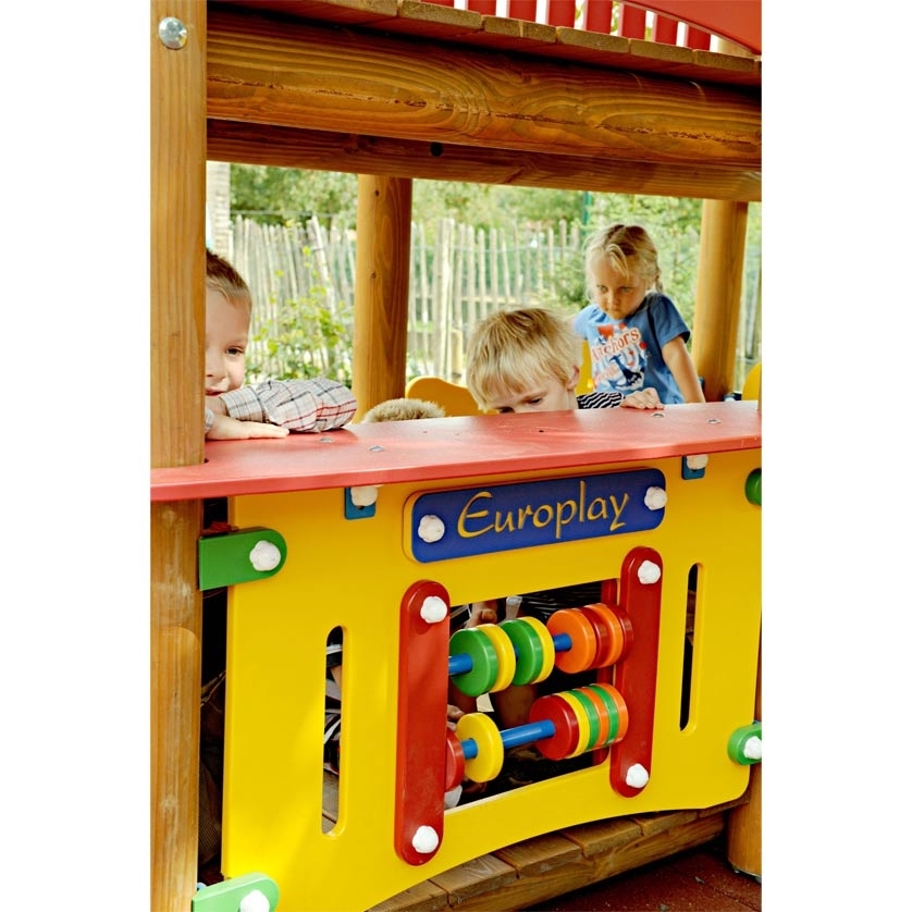 Theke mit Rechenschieber für Spielplatzgerät