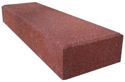 Sandkasteneinfassung aus Gummi Rotbraun 101 x 30 x 15 cm