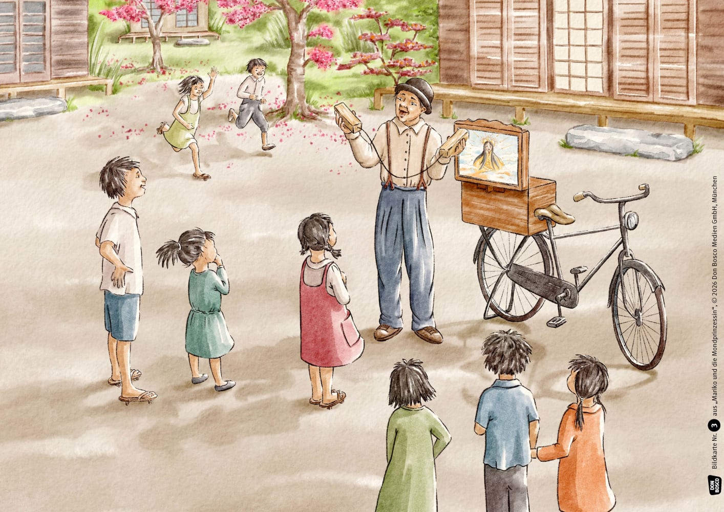 Mariko und die Mondprinzessin. Wenn der Kamishibai-Mann erzählt. Kamishibai Bildkartenset