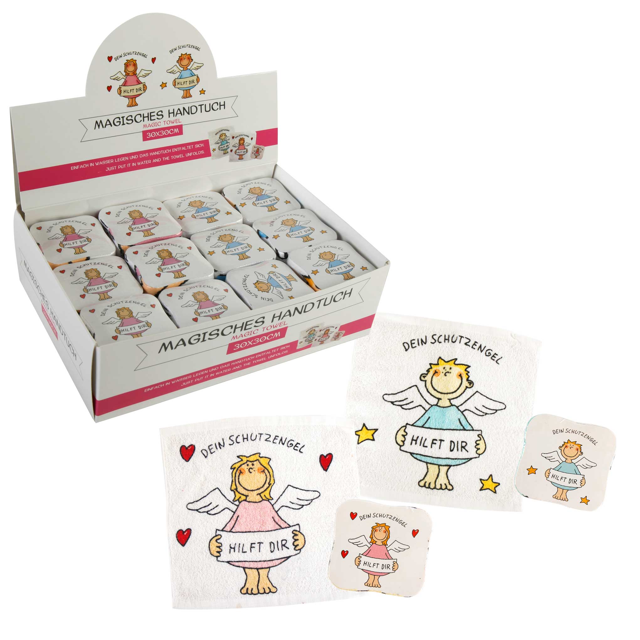 Zauberhandtuch Schutzengel mit Geschichte