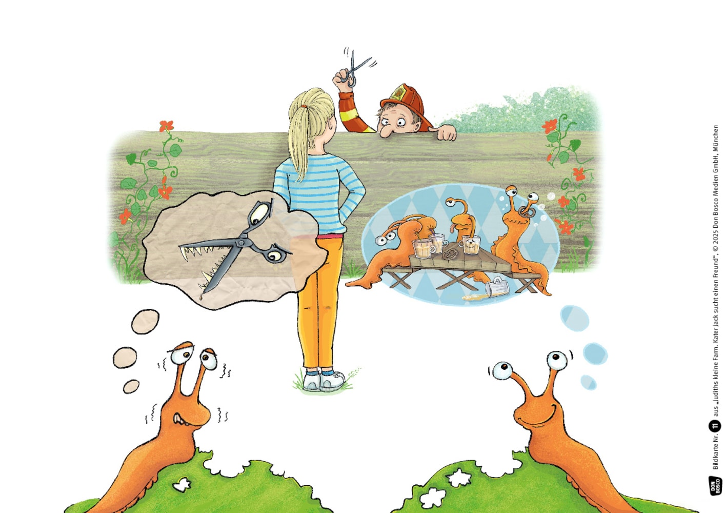 Judiths kleine Farm. Kater Jack sucht einen Freund. Kamishibai Bildkartenset