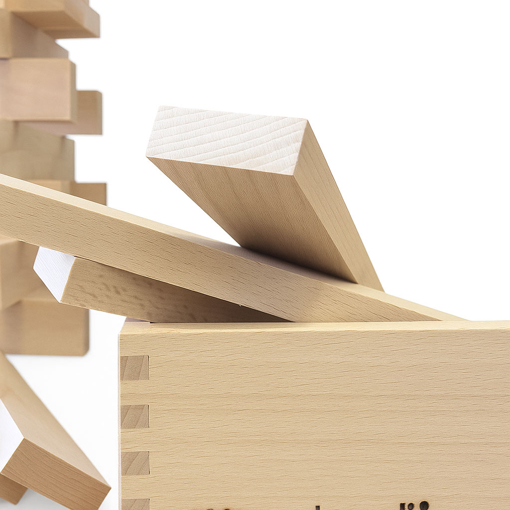 Jumbo- Bausteine 50 Stück in einer Holzbox