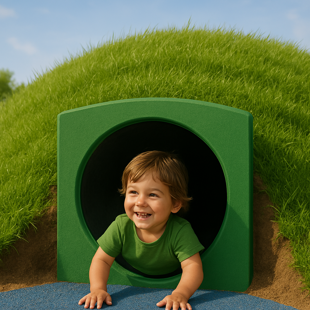 Anschlusspaneel für Röhrenrutschen und Kriechtunnel Rot