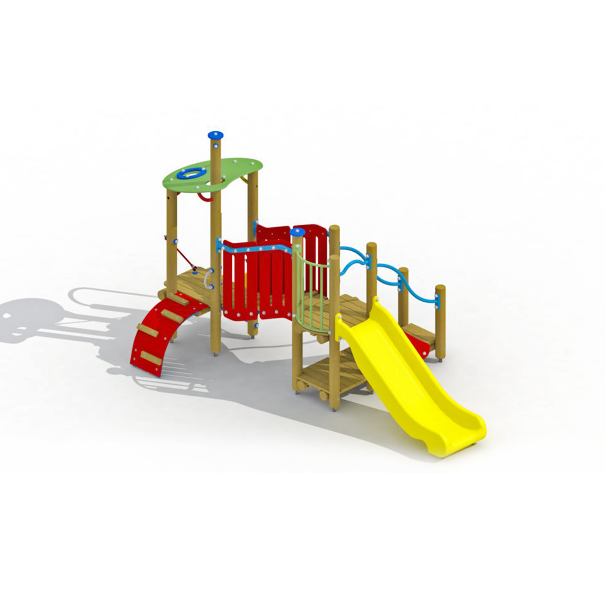 Ali Baba Spielplatzgerät mit Kunststoffrutsche