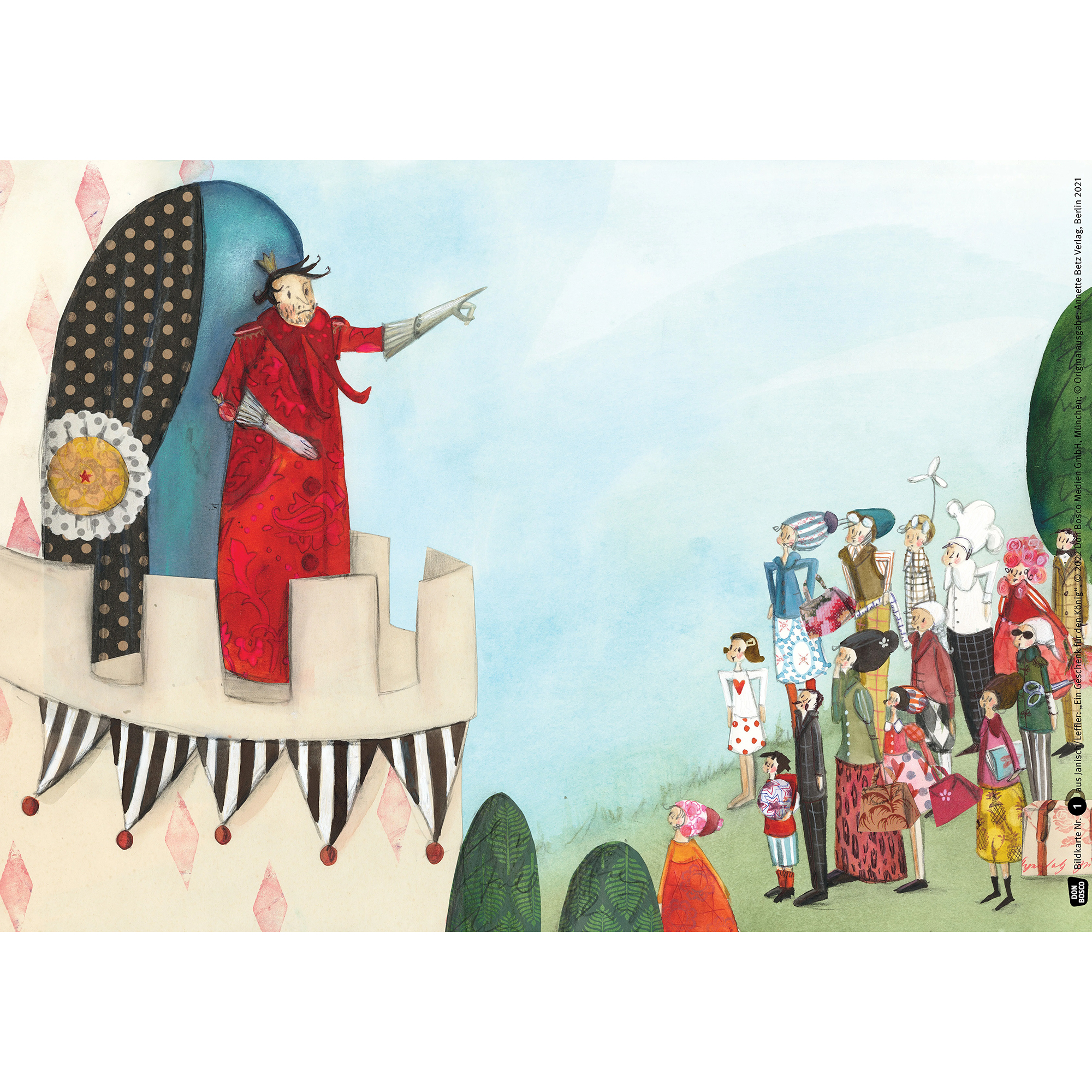 Ein Geschenk für den König. Kamishibai Bildkartenset