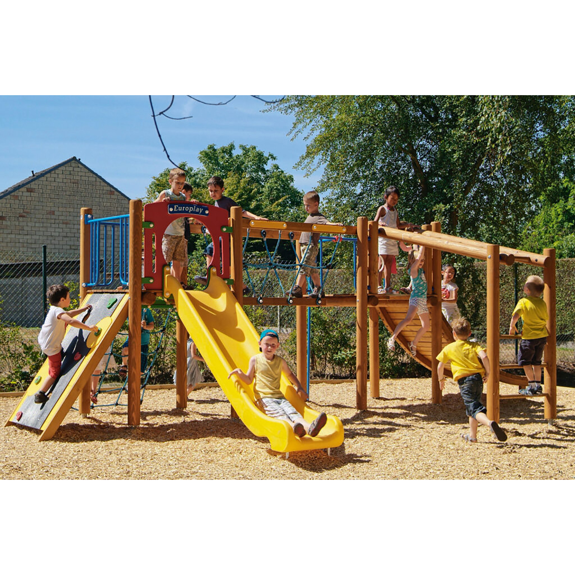 Indianerdorf Kunststoffrutsche Verbindungsnetz