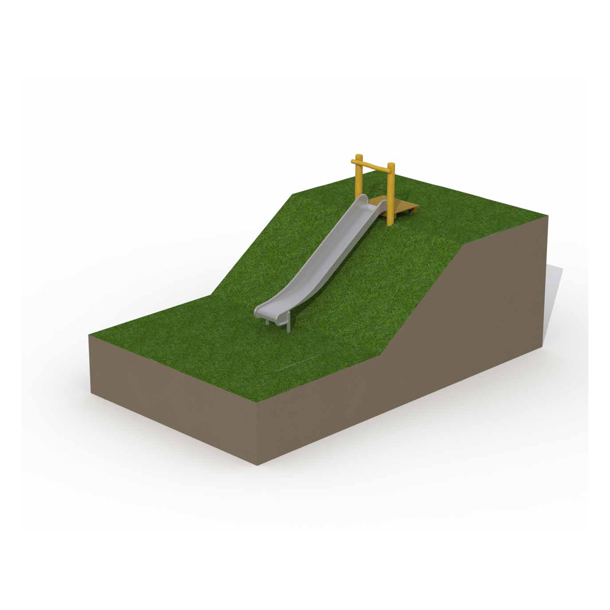 Robinie Plattform und Rutschbahn (Länge Rutsche 2,70 m)