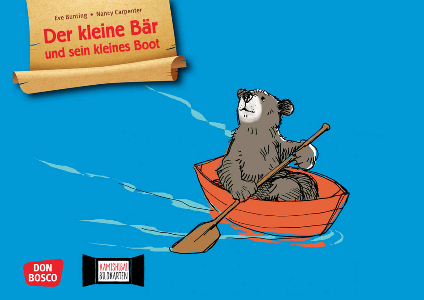 Der kleine Bär und sein kleines Boot. Kamishibai Bildkartenset