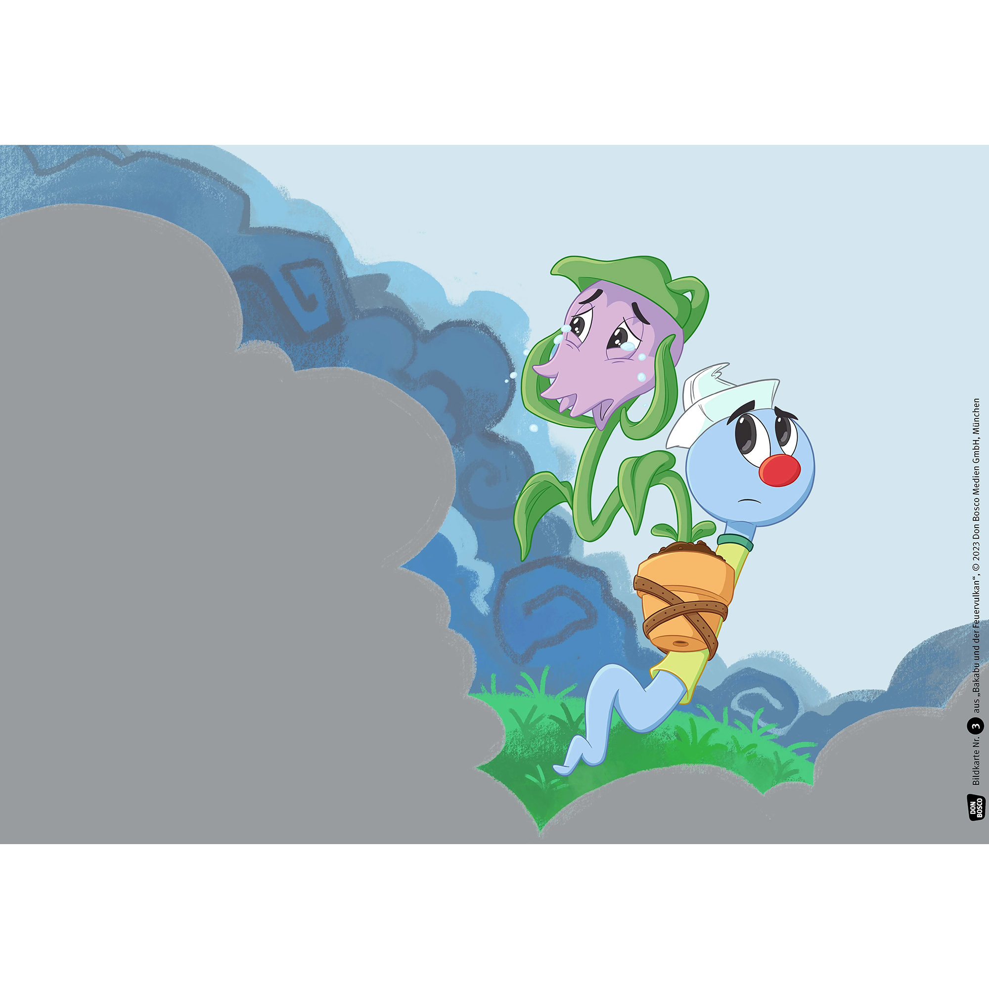 Bakabu und der Feuervulkan. Kamishibai Bildkartenset