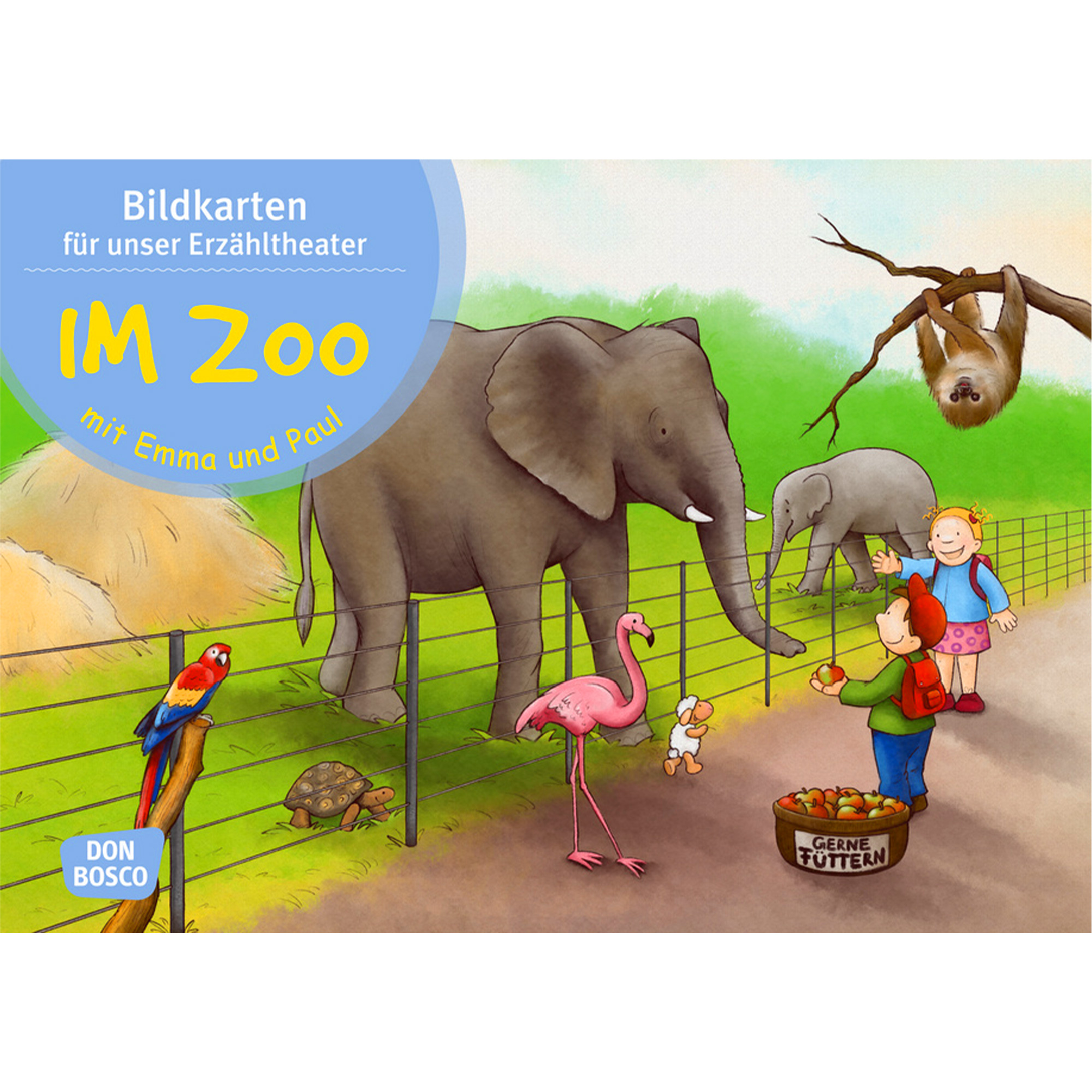 Im Zoo mit Emma und Paul. Kamishibai Bildkartenset.