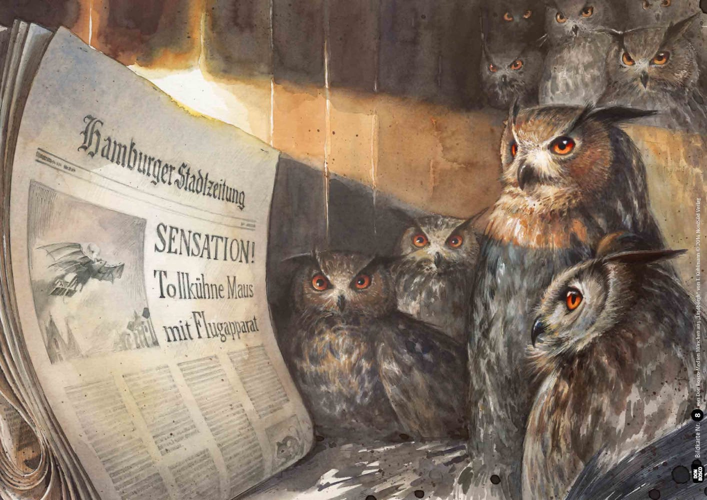 Lindbergh. Die abenteuerliche Geschichte einer fliegenden Maus. Kamishibai Bildkartenset