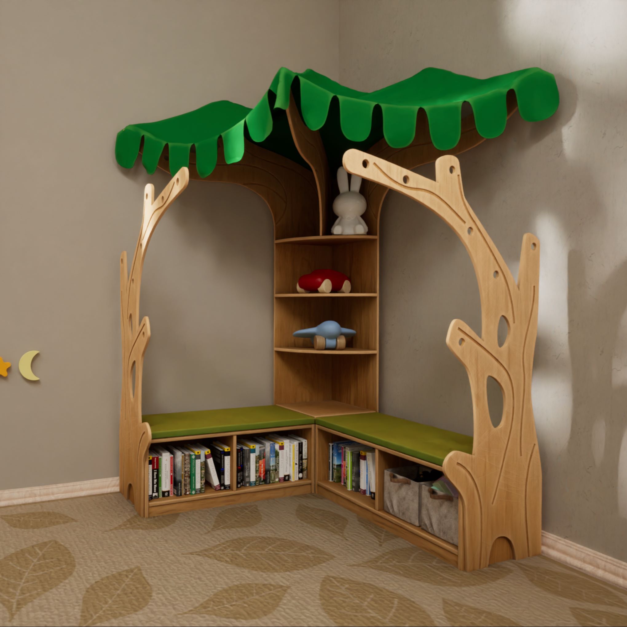 Leseecke Baum "Vier Jahreszeiten"