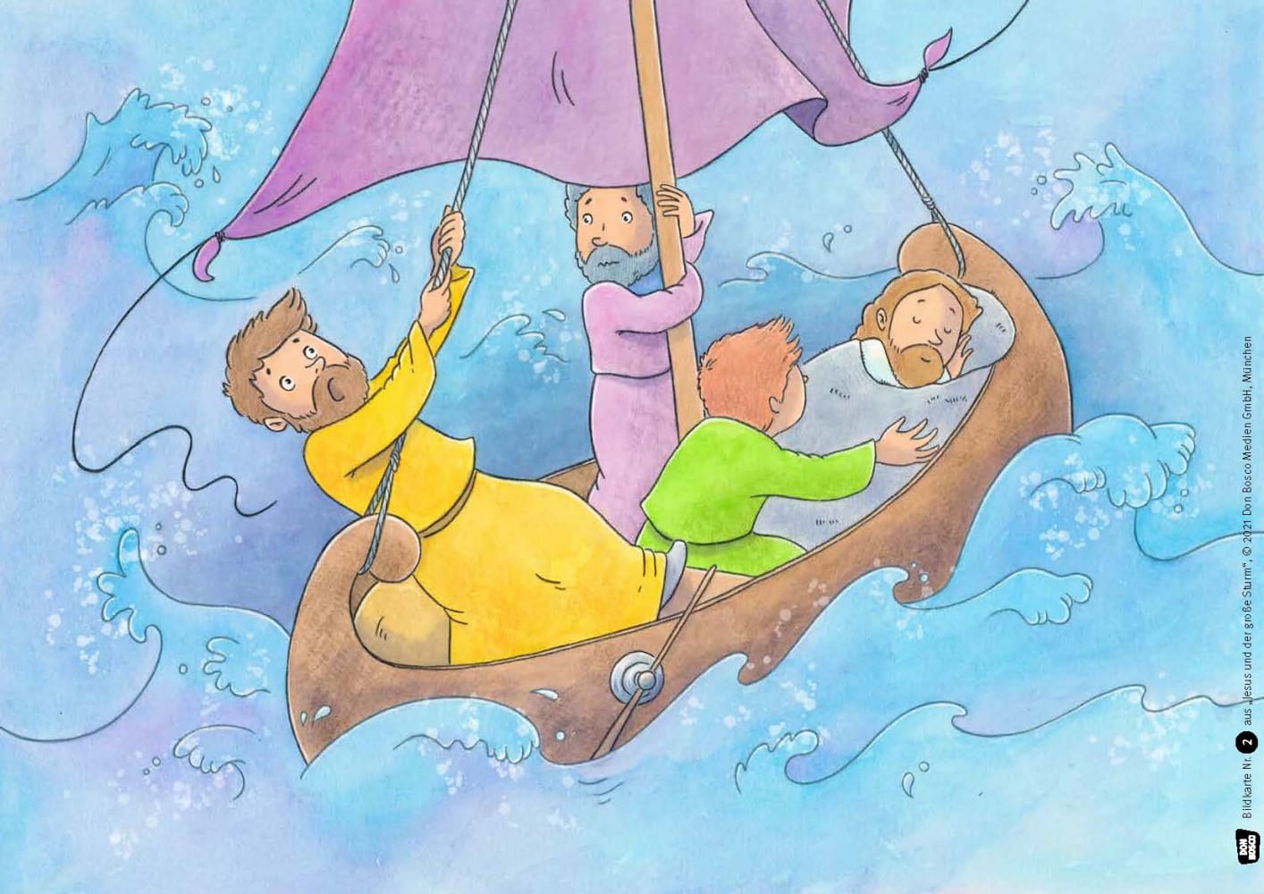 Jesus und der große Sturm. Kamishibai Bildkartenset