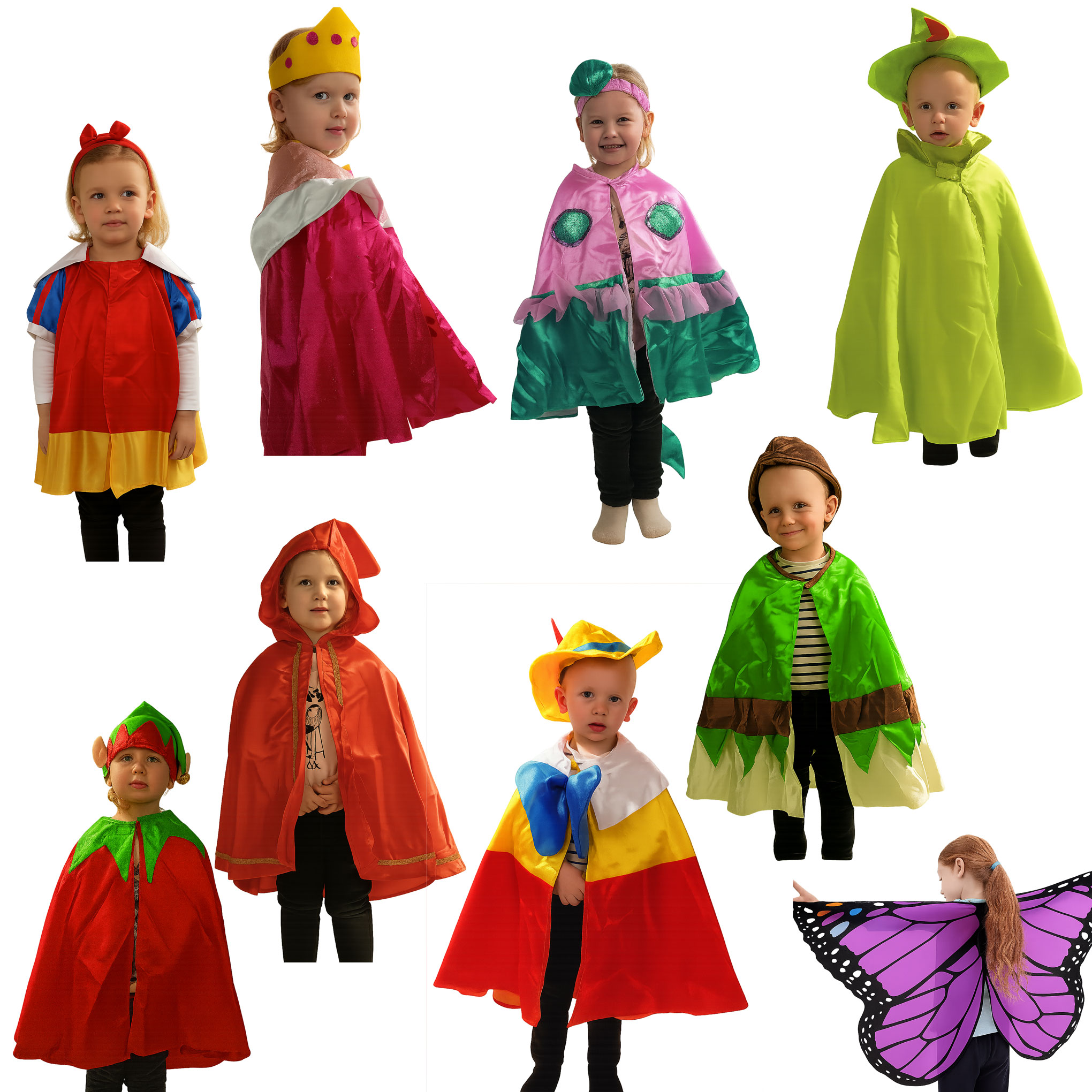 Schlüpfkostüme Märchenwelt - 11-teilig