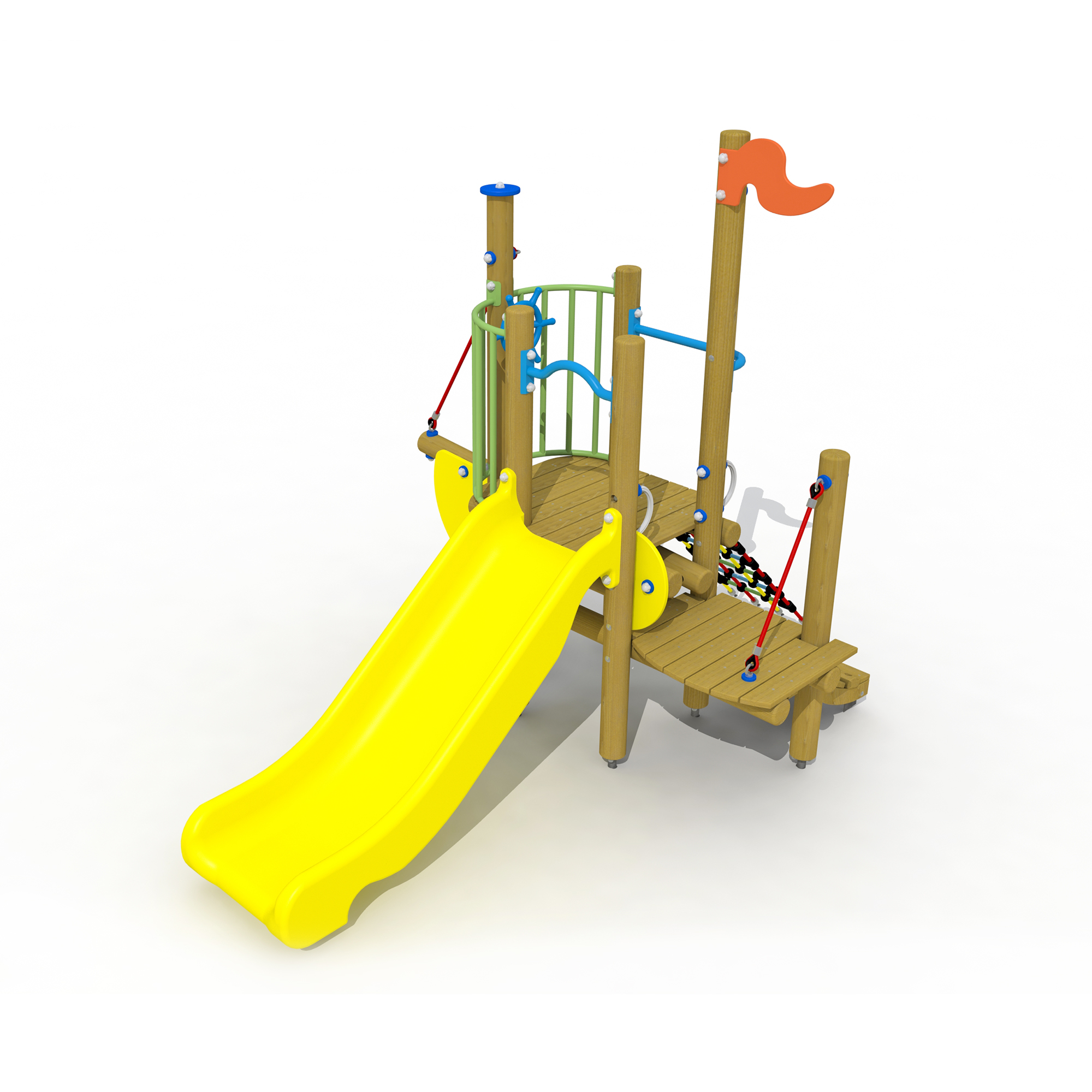 Die kleine Meerjungfrau mit Kunststoffrutsche